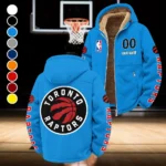 Streetwear Hoop Lifestyle Winter Fleece Jacket, Breathable Winter Comfort HVN1436TR - Cyan