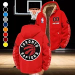 Streetwear Hoop Lifestyle Winter Fleece Jacket, Breathable Winter Comfort HVN1436TR - Red