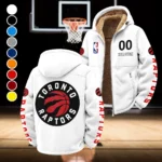 Streetwear Hoop Lifestyle Winter Fleece Jacket, Breathable Winter Comfort HVN1436TR - White