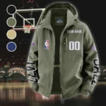 All-Season Sport Family Fleece Windbreaker Jacket, High-Density Windproof Fleece HVN1436UJ - Green