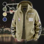 All-Season Sport Family Fleece Windbreaker Jacket, High-Density Windproof Fleece HVN1436UJ - Khaki