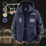 All-Season Sport Family Fleece Windbreaker Jacket, High-Density Windproof Fleece HVN1436UJ - Navy