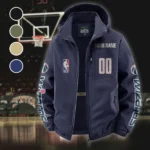 Bold Basketball Pride Fleece Windbreaker Jacket, Breathable Fleece Windwear HVN1436WW - Navy