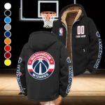 Bold Basketball Pride Winter Fleece Jacket, Sherpa Lined Winter Fleece HVN1436WW - Black