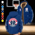 Bold Basketball Pride Winter Fleece Jacket, Sherpa Lined Winter Fleece HVN1436WW - Navy