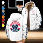 Bold Basketball Pride Winter Fleece Jacket, Sherpa Lined Winter Fleece HVN1436WW - White