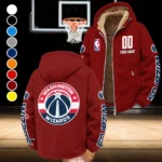 Bold Basketball Pride Winter Fleece Jacket, Sherpa Lined Winter Fleece HVN1436WW - Wine