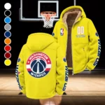 Bold Basketball Pride Winter Fleece Jacket, Sherpa Lined Winter Fleece HVN1436WW - Yellow