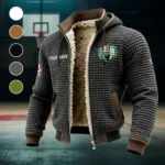 Classic Hoop Lifestyle Fleece-Lined Hooded Jacket, High-Performance Trail Jacket HVN1437BC - Grey