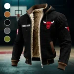 Basketball Energy Fans Fleece-Lined Hooded Jacket, All-Mountain Hooded Fleece HVN1437CB - Black