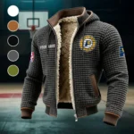 Everyday Court Lifestyle Fleece-Lined Hooded Jacket, Wind-Blocker Insulated Hoody HVN1437IP - Grey