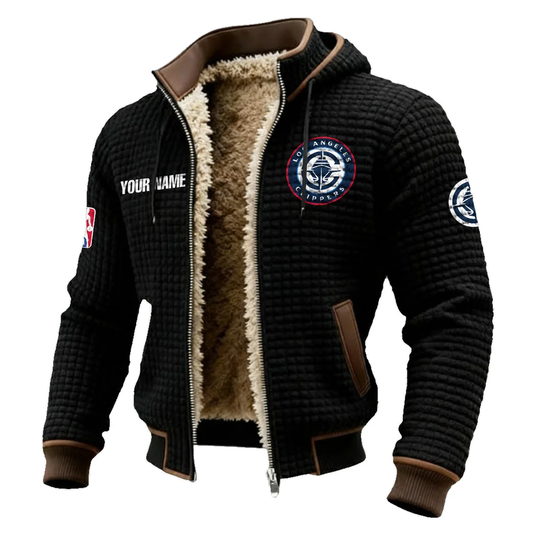 Game Ready Supporters Fleece-Lined Hooded Jacket, Storm-Ready Fleece-Lined Coat HVN1437LA - Black - Image 2