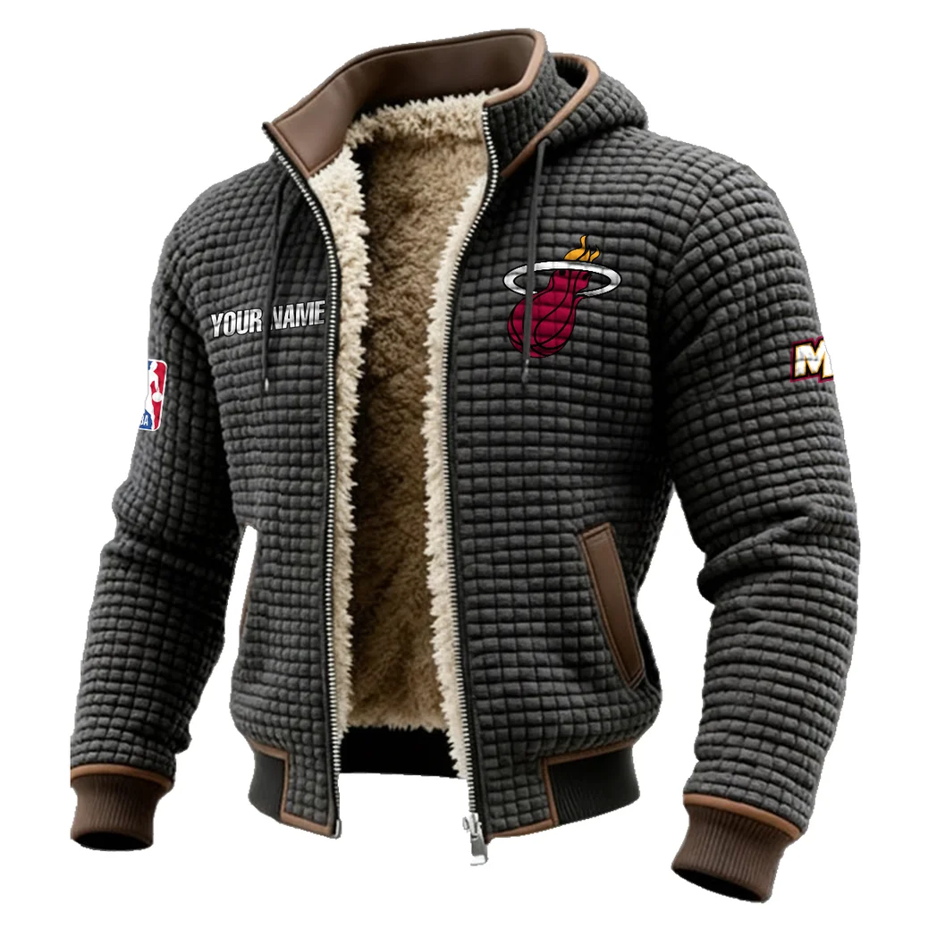 Everyday Basketball Lifestyle Fleece-Lined Hooded Jacket, Water-Resistant Thermal Hoody HVN1437MH - Grey - Image 2