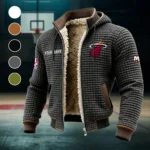 Everyday Basketball Lifestyle Fleece-Lined Hooded Jacket, Water-Resistant Thermal Hoody HVN1437MH - Grey