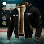 Streetwear Court Culture Fleece-Lined Hooded Jacket, Cold-Snap Defense Jacket HVN1437NO - Black