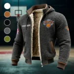 Hoop Passion Fans Fleece-Lined Hooded Jacket, Rugged Terrain Fleece Hoody HVN1437NY - Grey