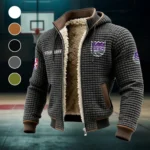 Streetwear Slam Crew Fleece-Lined Hooded Jacket, High-Density Comfort Fleece HVN1437SK - Grey