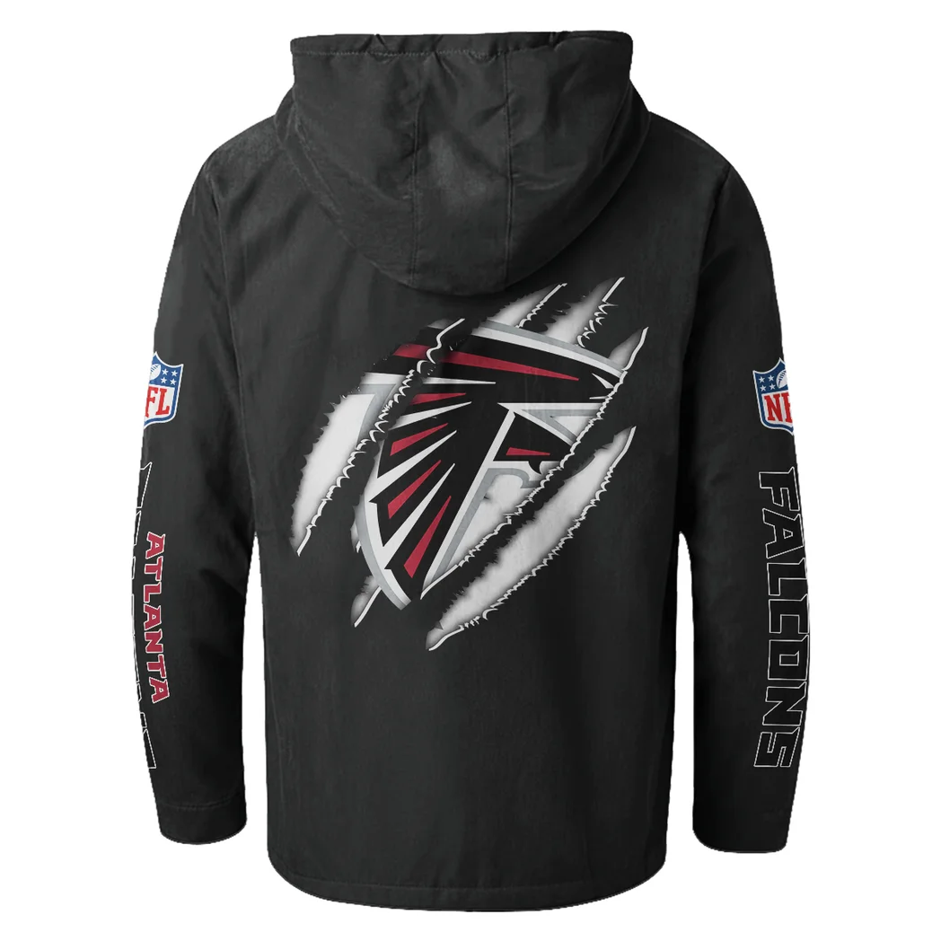 Night Prowlers Flannel Hoodie, Game Day Hooded Flannel HVN1438AF - Black - Image 3