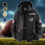 Night Prowlers Fleece Windbreaker Jacket, Insulated Windbreaker Fleece HVN1438AF - Black