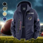 Night Prowlers Fleece Windbreaker Jacket, Insulated Windbreaker Fleece HVN1438AF - Navy