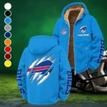 Horned Army Winter Fleece Jacket, Extreme Cold Fleece Coat HVN1438BB - Cyan