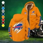 Horned Army Winter Fleece Jacket, Extreme Cold Fleece Coat HVN1438BB - Orange