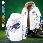 Horned Army Winter Fleece Jacket, Extreme Cold Fleece Coat HVN1438BB - White