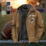 Fan Flight Squad Flannel Hoodie, Stadium Ready Flannel Hoodie HVN1438BR - Camel