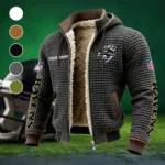 Fan Flight Squad Fleece-Lined Hooded Jacket, Multi-Sport Winter Active Top HVN1438BR - Grey