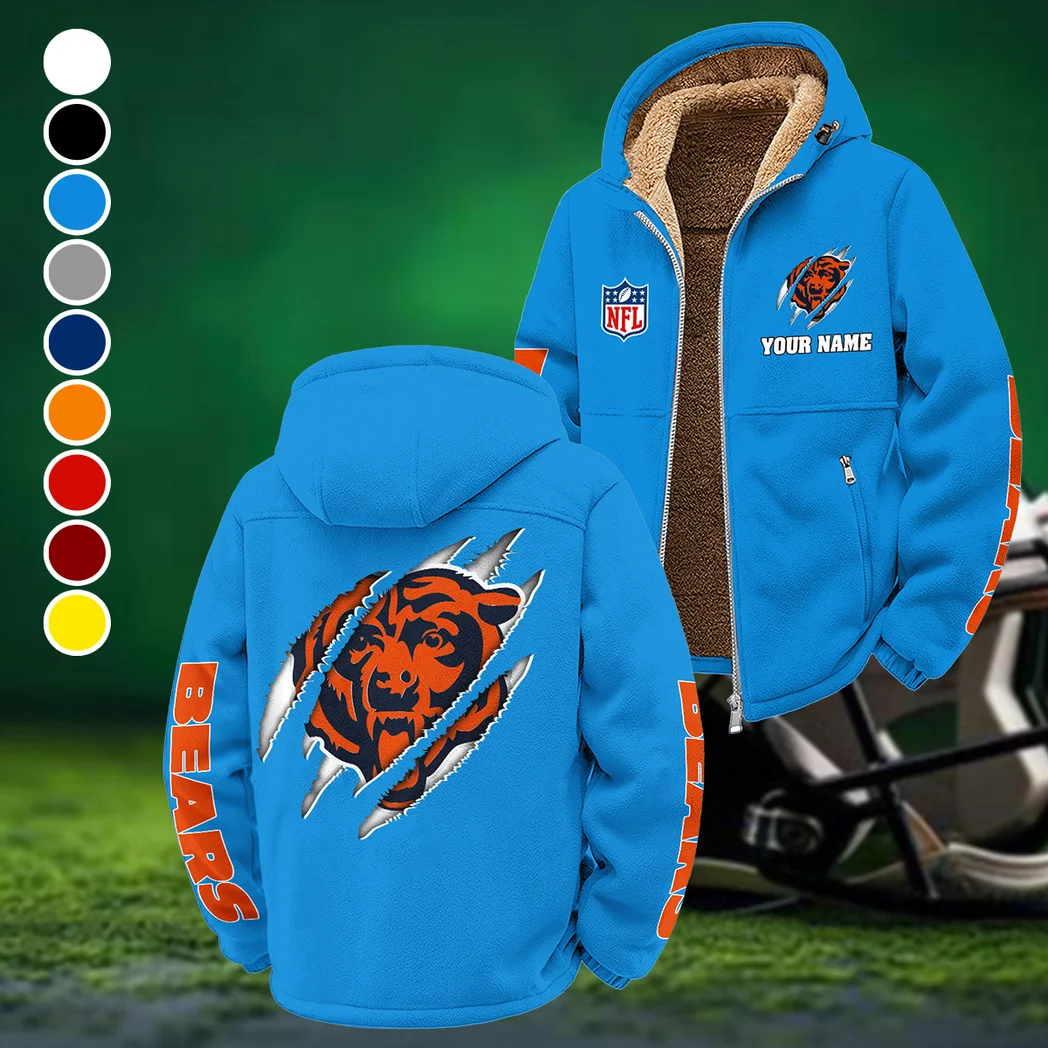 Fan Cubs Squad Winter Fleece Jacket, Sub-Zero Fleece Jacket HVN1438CB - Cyan