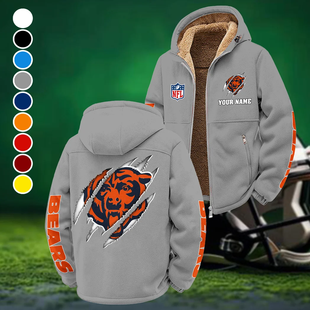 Fan Cubs Squad Winter Fleece Jacket, Sub-Zero Fleece Jacket HVN1438CB - Grey