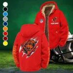 Fan Cubs Squad Winter Fleece Jacket, Sub-Zero Fleece Jacket HVN1438CB - Red