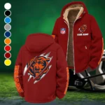 Fan Cubs Squad Winter Fleece Jacket, Sub-Zero Fleece Jacket HVN1438CB - Wine