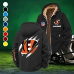 Feline Army Winter Fleece Jacket, Deep Winter Comfort Fleece HVN1438CI - Black