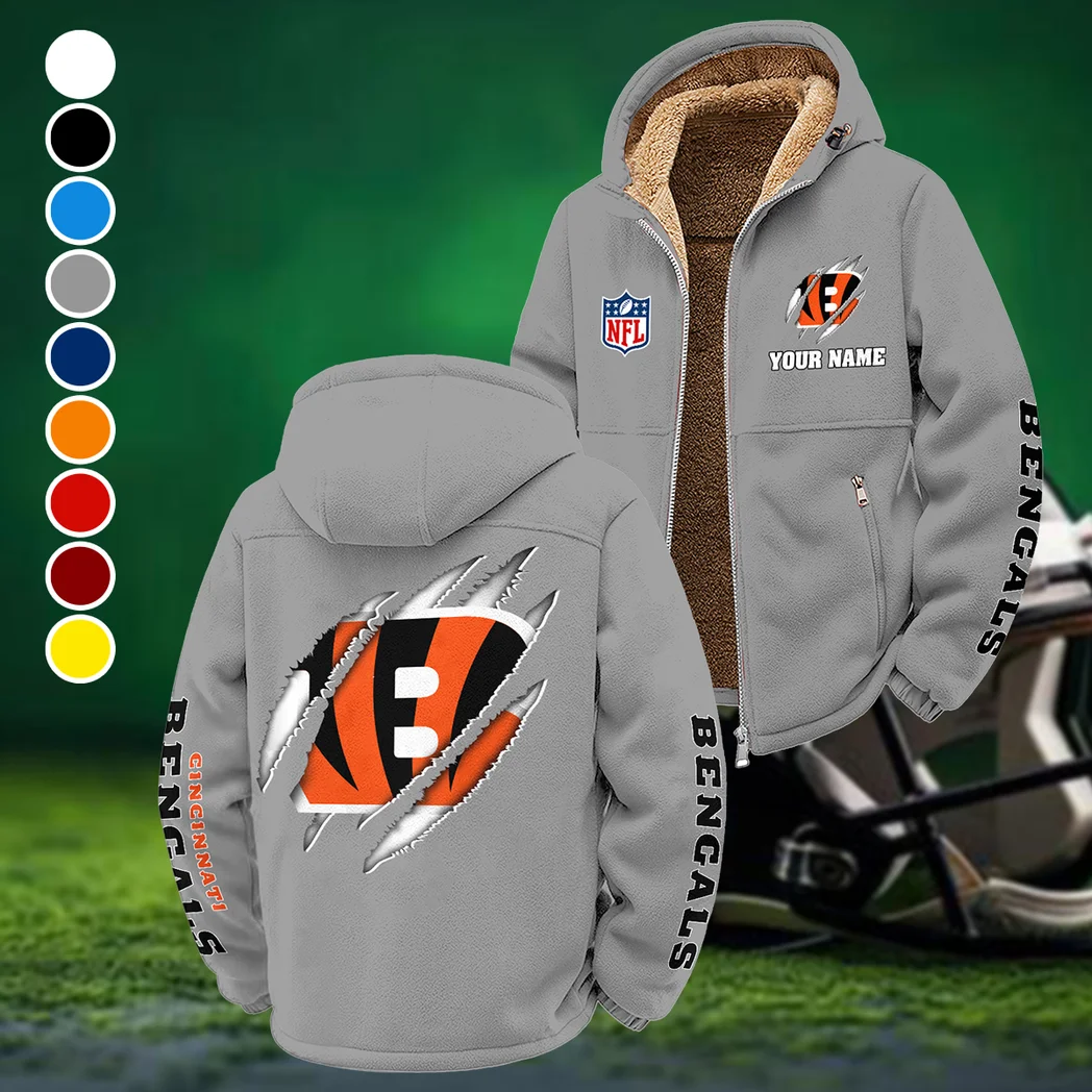 Feline Army Winter Fleece Jacket, Deep Winter Comfort Fleece HVN1438CI - Grey