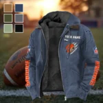 Brown Paws Flannel Hoodie, Everyday Supporter Hooded Flannel HVN1438CL - Navy Blue