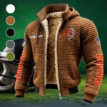 Brown Paws Fleece-Lined Hooded Jacket, Alpine Ascent Hooded Jacket HVN1438CL - brown