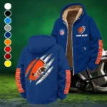 Brown Paws Winter Fleece Jacket, Polar Climate Fleece HVN1438CL - Navy