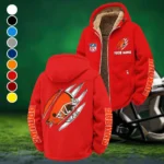 Brown Paws Winter Fleece Jacket, Polar Climate Fleece HVN1438CL - Red