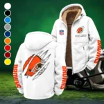 Brown Paws Winter Fleece Jacket, Polar Climate Fleece HVN1438CL - White