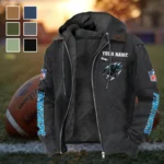 Victory Paws Flannel Hoodie, Team Spirit Flannel Hoodie HVN1438CP - Black