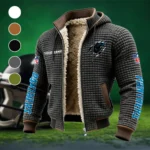 Victory Paws Fleece-Lined Hooded Jacket, Cross-Training Winter Layer HVN1438CP - Grey