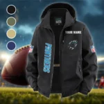 Victory Paws Fleece Windbreaker Jacket, Dual-Layer Protection Jacket HVN1438CP - Black