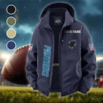 Victory Paws Fleece Windbreaker Jacket, Dual-Layer Protection Jacket HVN1438CP - Navy