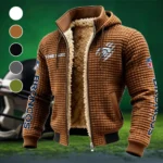 Mile High Squad Fleece-Lined Hooded Jacket, Peak Performance Hooded Shell HVN1438DB - brown