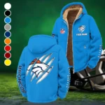 Mile High Squad Winter Fleece Jacket, Superior Thermal Protection HVN1438DB - Cyan