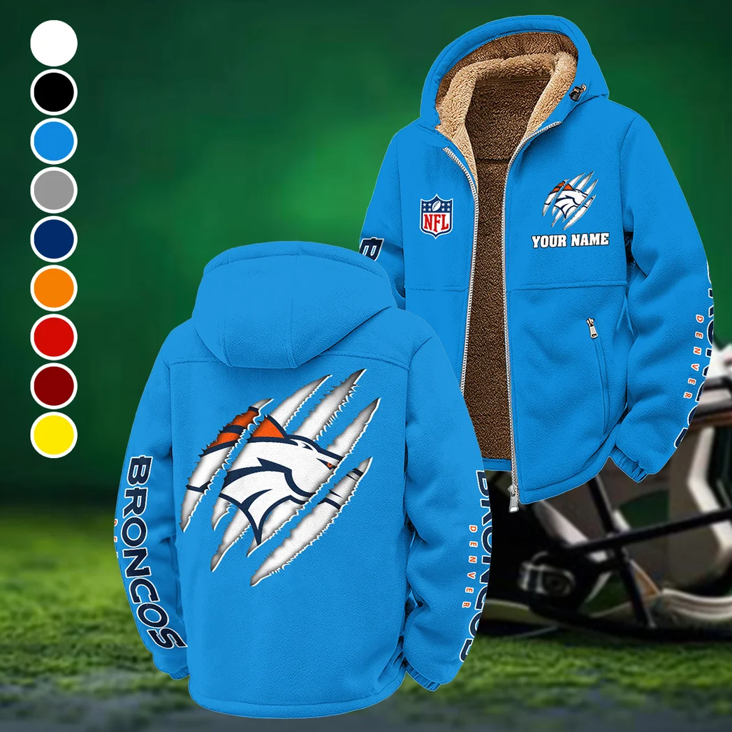 Mile High Squad Winter Fleece Jacket, Superior Thermal Protection HVN1438DB - Cyan