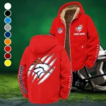 Mile High Squad Winter Fleece Jacket, Superior Thermal Protection HVN1438DB - Red