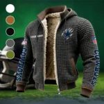 Blue Pride Fleece-Lined Hooded Jacket, Rapid-Dry Fleece-Lined Hoody HVN1438DC - Grey