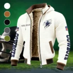 Blue Pride Fleece-Lined Hooded Jacket, Rapid-Dry Fleece-Lined Hoody HVN1438DC - White